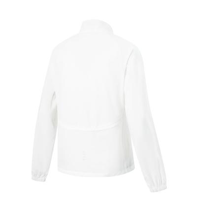 Li Ning Running Series Long Sleeve Zipper UV Protection Jacket Women Jackets Standard-White AJDU228-3