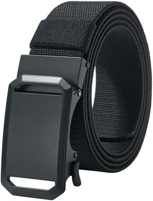 Stretchable Belt Nylon Belt for Mountain Golf Outdoor Work No Stepless Alloy Buckle 35mm Length [LionVII] Men's - Auto-lock Work, Sports, Climbing, -