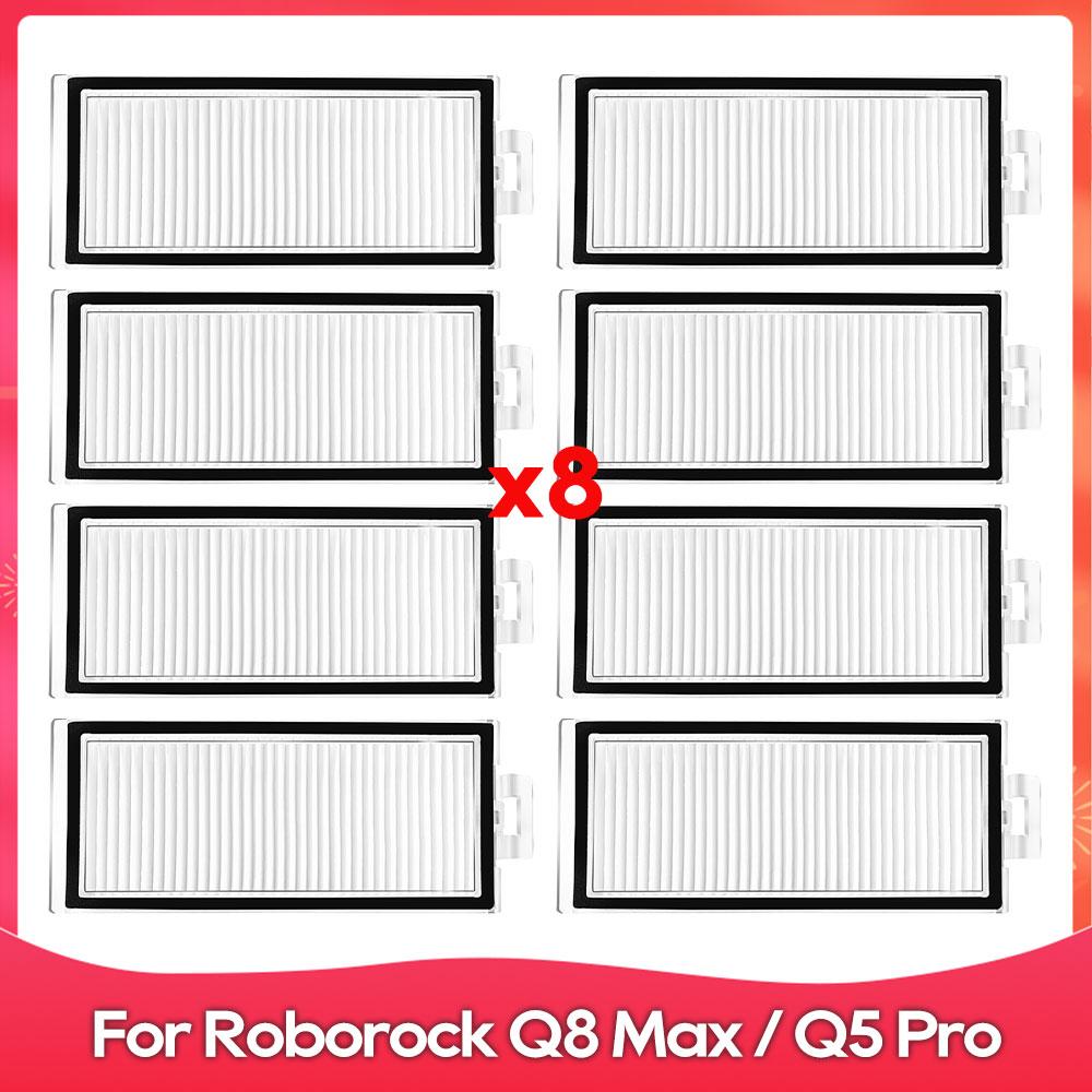 Fit For ( Roborock Q8 Max, Q8 Max+, Q8 Max Plus, Q5 Pro, Q5 Pro+ ) Roller Side Brush Filter Mop Dust Bag Accessories Spare Part
