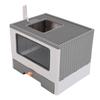 Enclosed Litter Box Foldable Top Entry Drawer Type Prevent Splashing Cat Toilet Box for Adult Cat
