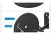 Portable Monitor Stand for 19" Displays, Adjustable with Multi-Axis Rotation and Weighted Base