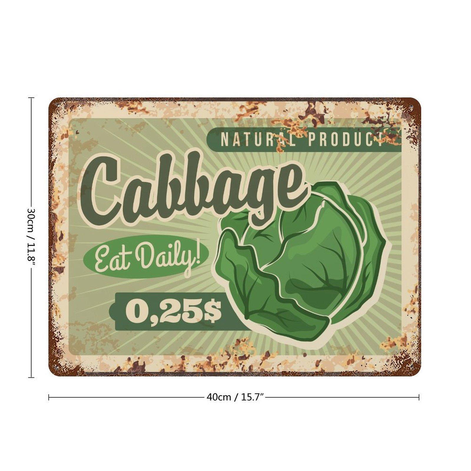 

1 Pack distressed retro metal wall board, old textured design, great for bar café restaurant kitchen living room or hallway display 30*40CM