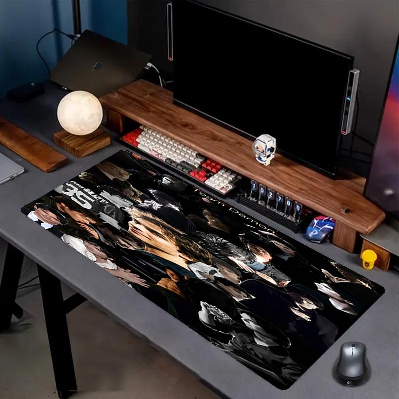 Damon Salvatore Print Mouse Pad, Anti‑Slip Desktop keyboard Mat, for PC Laptop Gaming Working Daily Use, Cool Festival Surprise Gift
