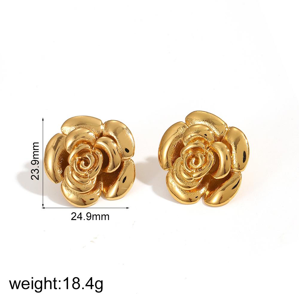 

Серьги из 18-каратного золота с инкрустацией из жемчуга, женские, легкие, роскошные, высокого класса, нишевый дизайн, серьги-гвоздики из титановой стали