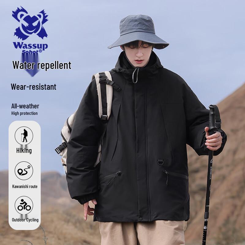 Wassup Sohot Men's 3-in-1 Outdoor Jacket