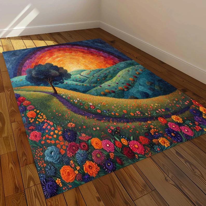 Cute Astronaut Rug Game Rugs for Children Soft Machine Washable Kids Room Carpet,Kids Area Rug Activity Rug Toddler Rug