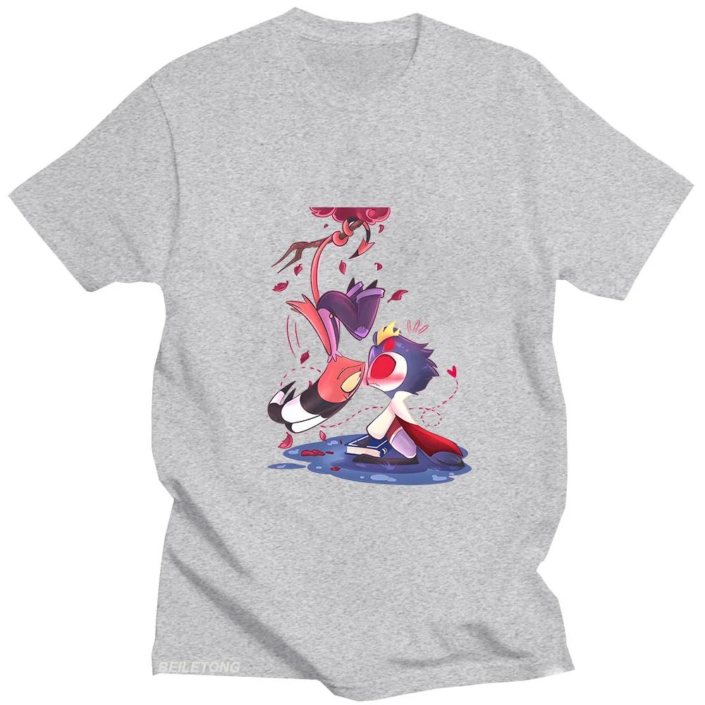 Anime-Print Helluva Boss T-Shirt Funko Pop Kawaii Kurzarm Hochwertiges Manga-T-Shirt Sudaderas Fashion Tops