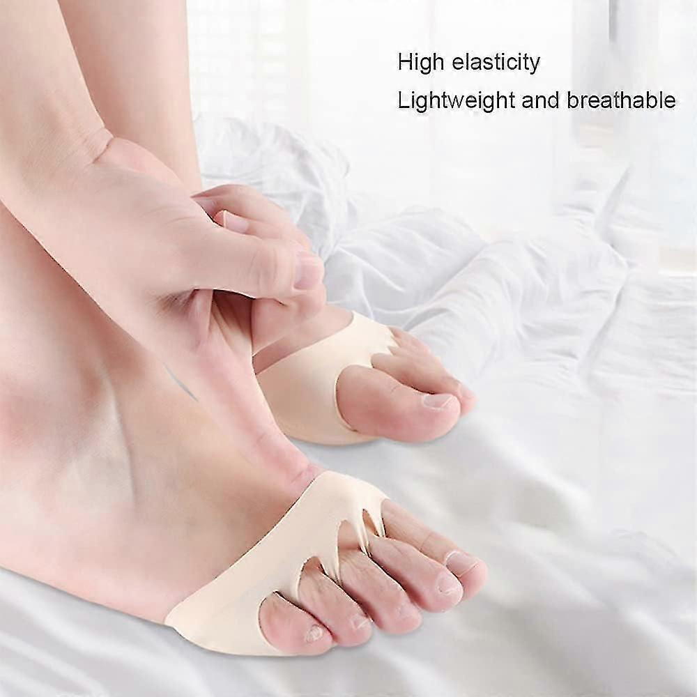2 Pairs Metatarsal Pad, Honeycomb Fabric Forefoot Pads, Metatarsal Pads, Toe Protection Cushion, Effectively Relieve Tired and Sore Feet