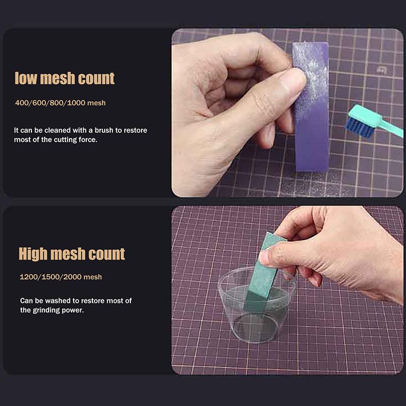 10Pcs/Box Model Sandpaper Adhesive Backed Sandpaper 20X80Mm For Professional Modeling Washable And Reusable Diy Craft Tools