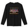 You Re My Little Bookworm I Read More Boooooks On T Shirt for Women  Fashion Vintage Washed Streetwear Soft Breathable