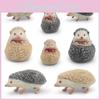 Realistic Pvc Hedgehog Models Set Of Eight Adorable Static Animal Figurines For Collectors