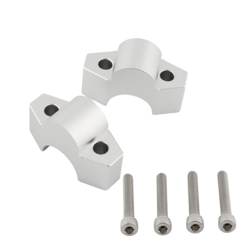 Motorcycle Handlebar Riser Clamp Honda ADV150 ADV160 ADV350 - 25mm Height Increase Or Titanium Finish