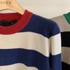 2021 Spring Korean Knitted Striped Pullover Sweater Women Long Sleeve O-Neck Vintage Fashion Casual Female Tops Sweaters