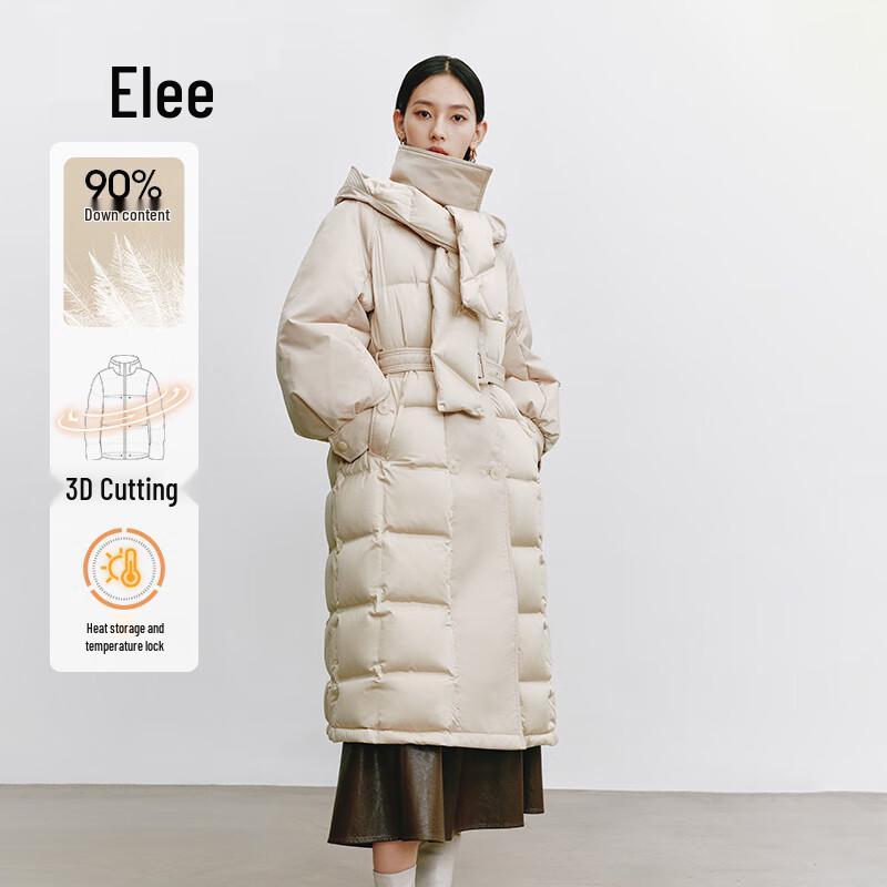 Ailolaiyi Women's Goose Down Winter Jacket with Detachable Scarf Hood