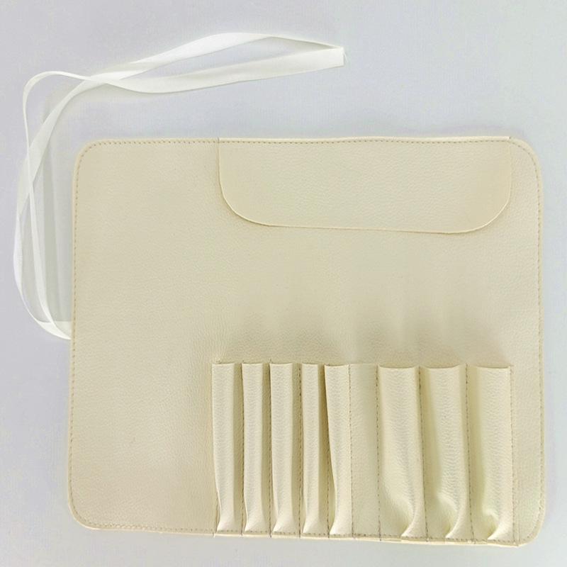 

Professional Makeup Brush Soft Storage Bag with 8 Slots for Artists 31x21 cm