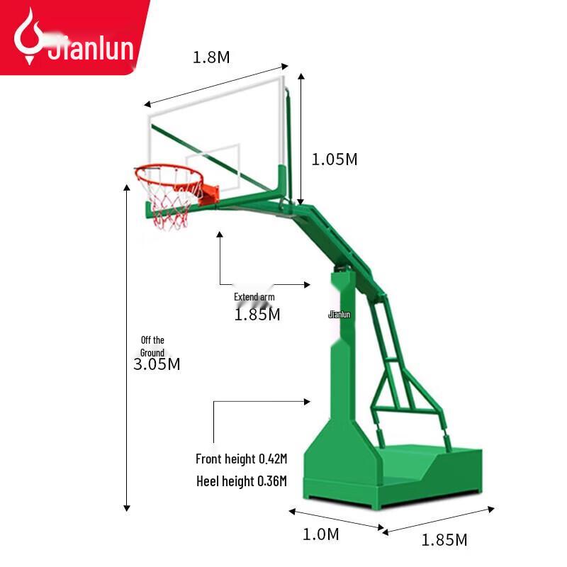 JEEANLEAN JL-2145S Mobile Basketball Hoop