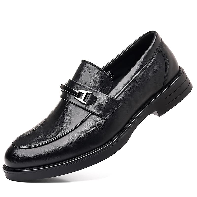 

Модные мужские туфли-лоферы для офиса, классического ретро-стиля, для отдыха, бизнеса, вечеринки, повседневные, для офиса, для взрослых, элегантные, качественные, кожаные туфли 44 чёрный