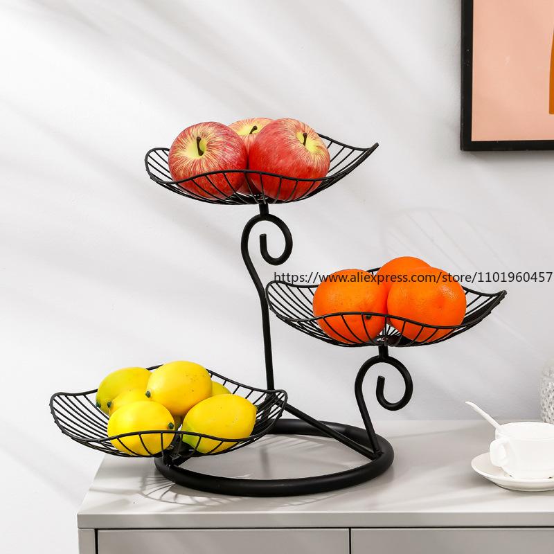 Nordic Ins-Style Golden Ironwork Fruit And Dried Fruit Platter Simple And Creative Living Room Home Coffee Table Snack Plate