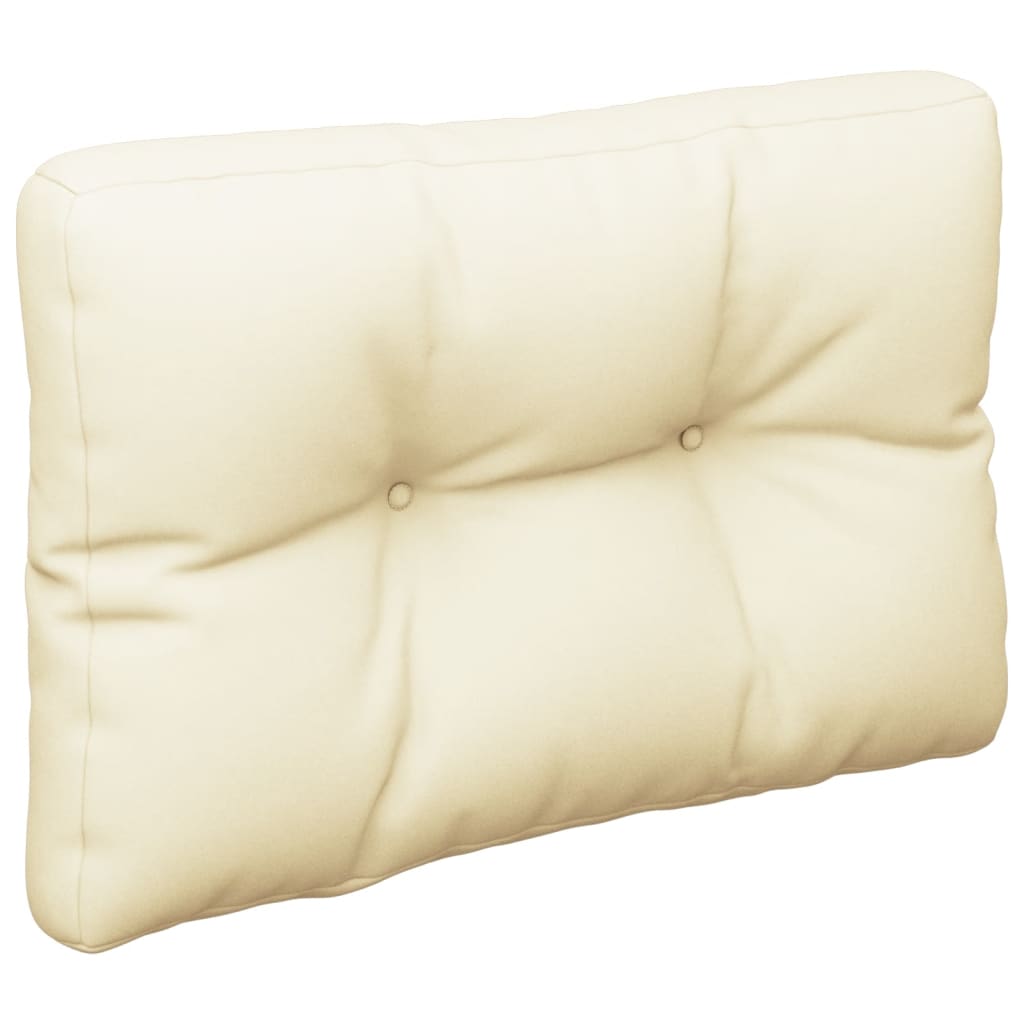 Vidaxl Pallet Cushions, 2 Pcs, Cream, Fabric