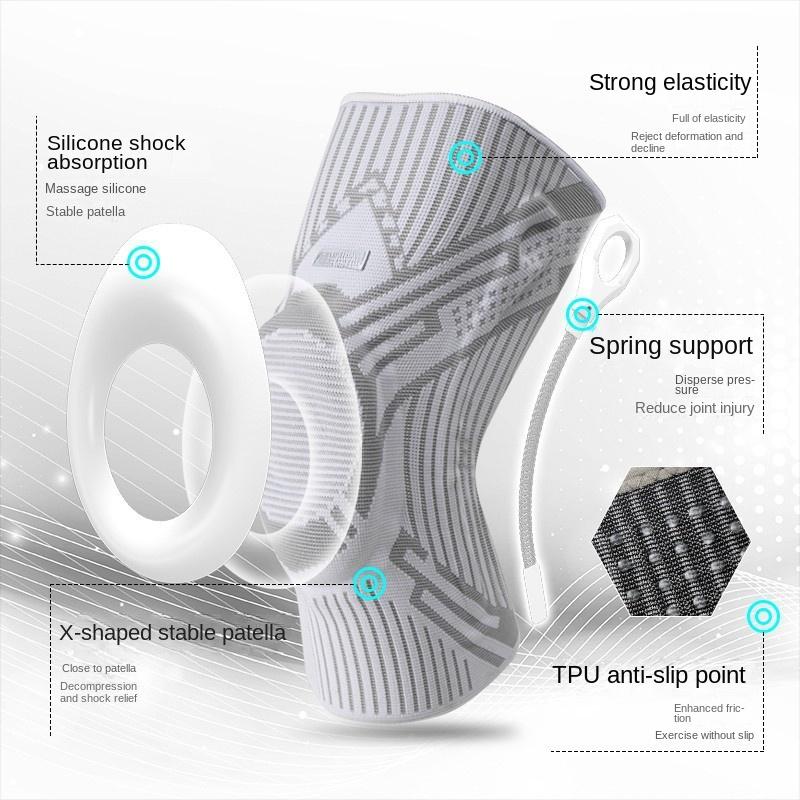 Strap Sports Knee Pads Meniscus Silicone Protective Gear Summer Outdoor Professional Basketball Men