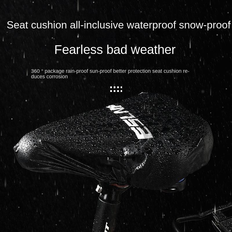 ESLNF Bicycle Cushion Rain Cover Road Bike Sunscreen Waterproof Cushion Cover Mountain Bike Saddle Dust Cover Bicycle Accessory
