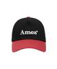 AMES-WORLDWIDE Basic Logo Twotone Ball Cap Black (Am2Esuab22A)