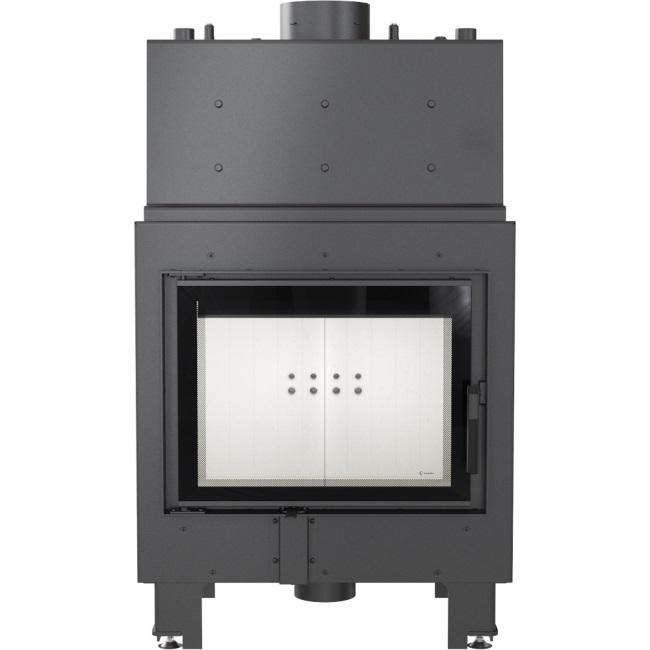 Water heating fireplace KRATKI MBM 12 kW Ø 180 self closing door