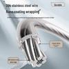 Retractable Steel Wire Indoor Clothesline: Double-Line Invisible Drying Rack for Balcony Use