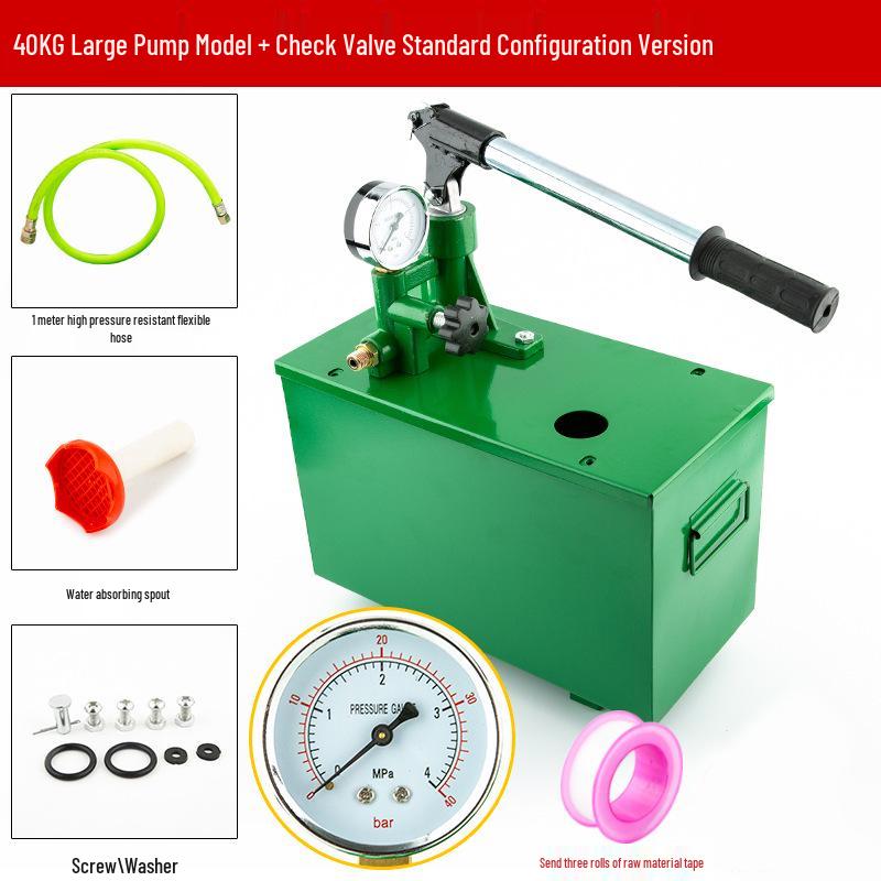 Manual Pressure Test Pump for PPR Water Pipes and Leak Detection