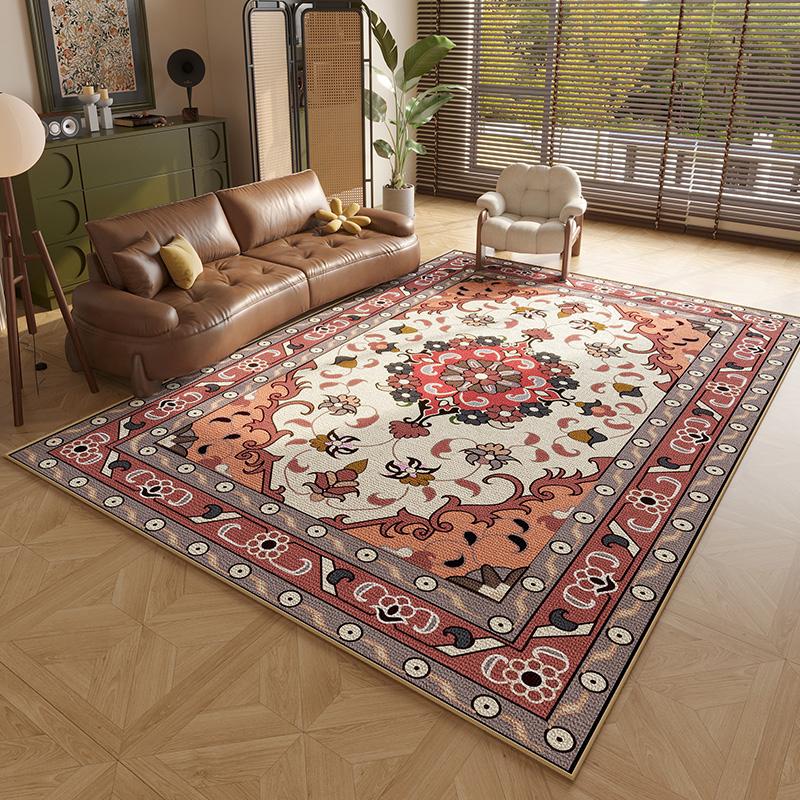 

Alfombras de estilo persa para sala de estar,alfombra antideslizante para guardarropa,decoración de dormitorio americano,alfombra Retro 40x60cm