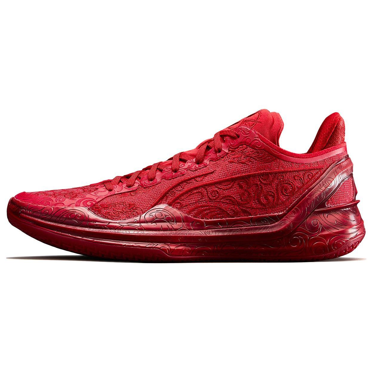 

Li Ning Blade 4 V2 Basketball Shoes Unisex Low top Samba Red ABAU061-2 38