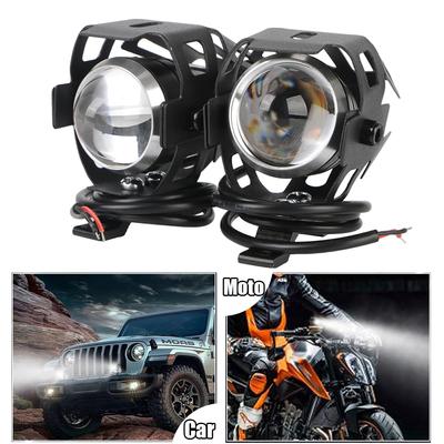 Universal Angel Eye Motorrad Scheinwerfer Motorrad Spot Nebel licht 12V Mini U5 2 stücke LED DRL Scheinwerfer Hilfs arbeits Lampe