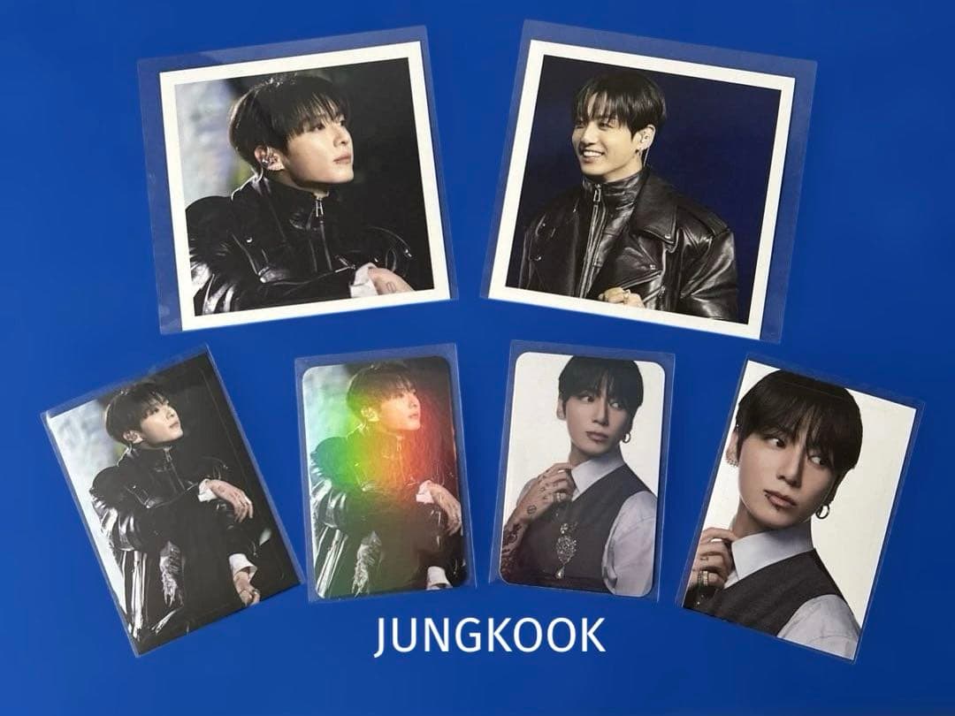 

[USED] BTS JUNGKOOK Double-Sided Square Photo Card/Hologram Photo Sticker