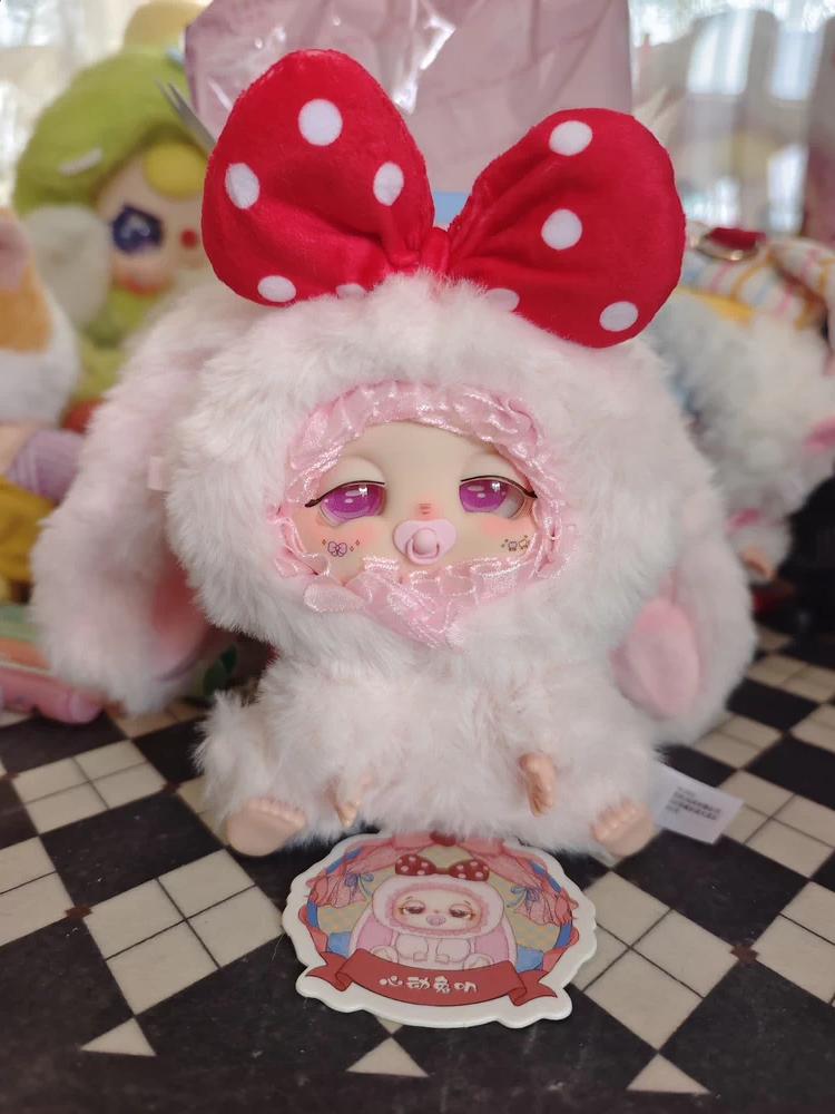 Baby Three Sleepy Bag Doudou Good Luck Delivery Series Surprise  Cute Figurine Vinyl Face Plush Doll  Girl Plaything
