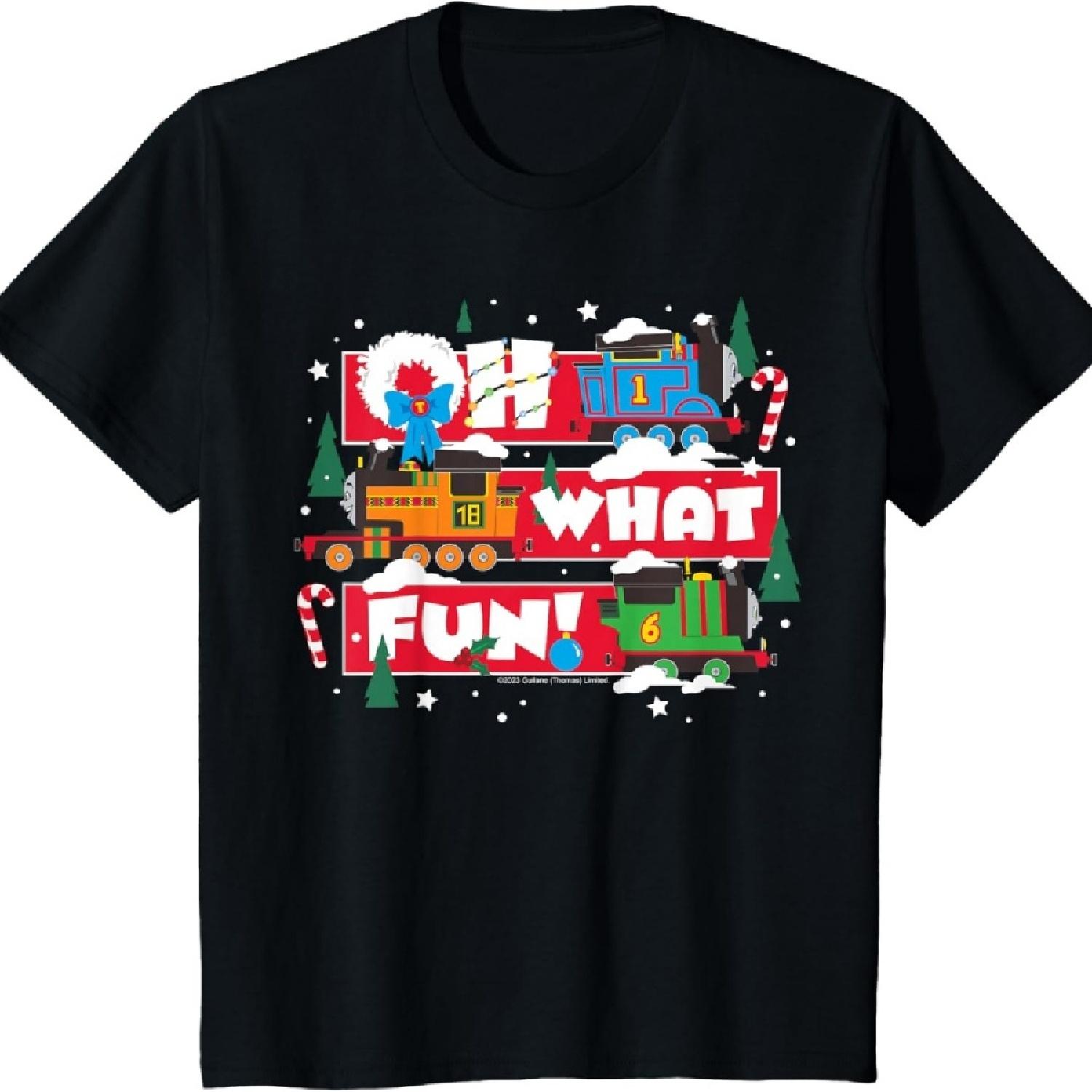 Детская футболка Thomas & Friends - О, какая забава XXXXXL чёрный