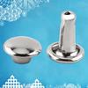 100pcs Double   Rivet Tubular Metal Leather Craft Repairs Studs Decoration