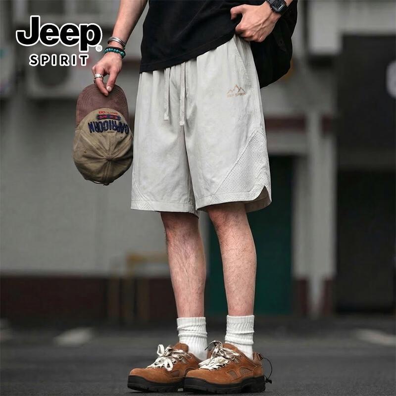 JEEP SPIRIT Men s Ice-Feel Casual Outdoor Shorts XL