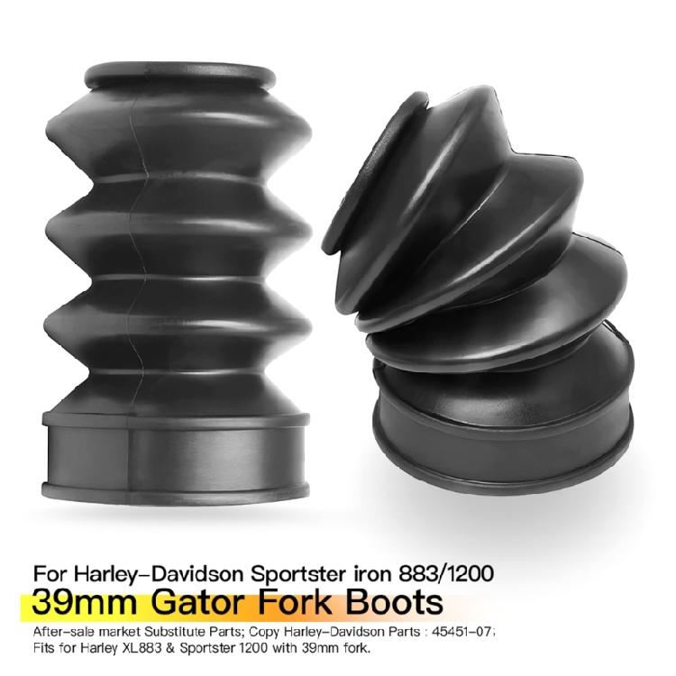 Motorcycle Dustproof Sleeve Protector Damping Rubber 2Pcs Front Fork Dust Cover