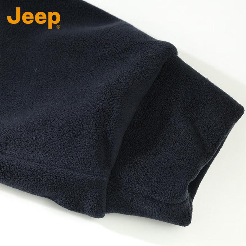 JEEP Men's Stand-Collar Fleece Casual Jacket