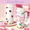 Insulated Travel Mug With Leakproof Lid And Straw For Outdoor Activities