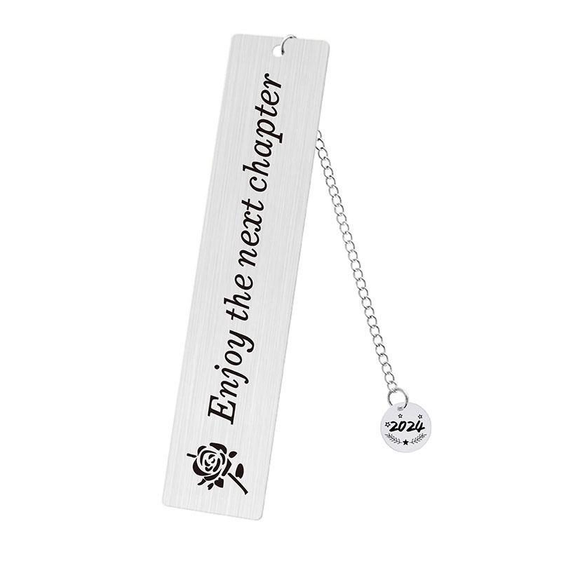 2024 Teacher's Day Engraved Round Pendant Bookmark - Student & Teacher Souvenir Gift