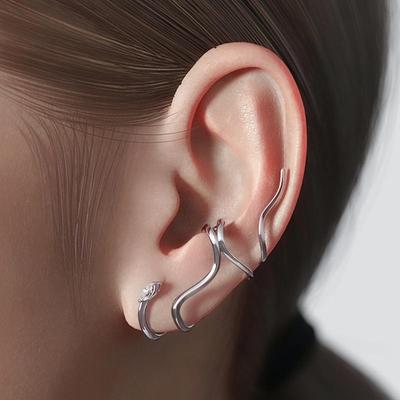 Ohrclips in Schlangenform: Trendiges Nischendesign für Frauen – keine Piercings erforderlich