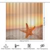Beach Starfish Shower Curtain Set Rustic Bathroom Decor For Home