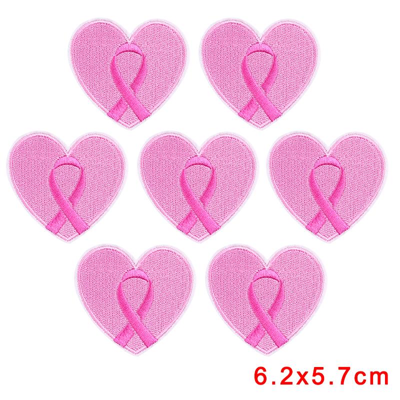 10PCS Wholesale Pink Bow Crown Lips Embroidery Patches For Clothing DIY Thermoadhesive Patches On Clothes Iron On Patch Backpack