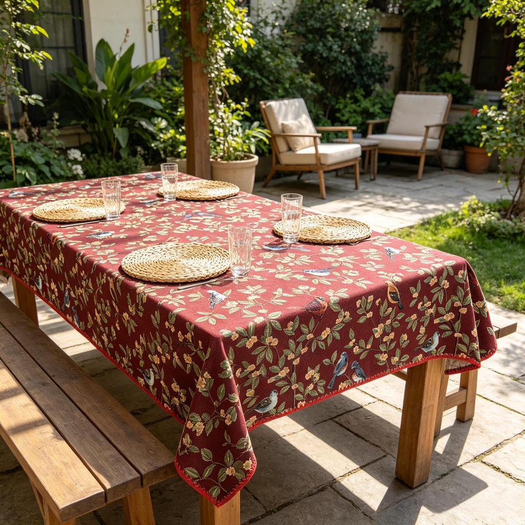 Cucina Sala da Pranzo Festa Riunione di Famiglia Rettangolare Cotone Lino Tocco Morbido Lavabile Riutilizzabile Decorazione per la Casa Tovaglia