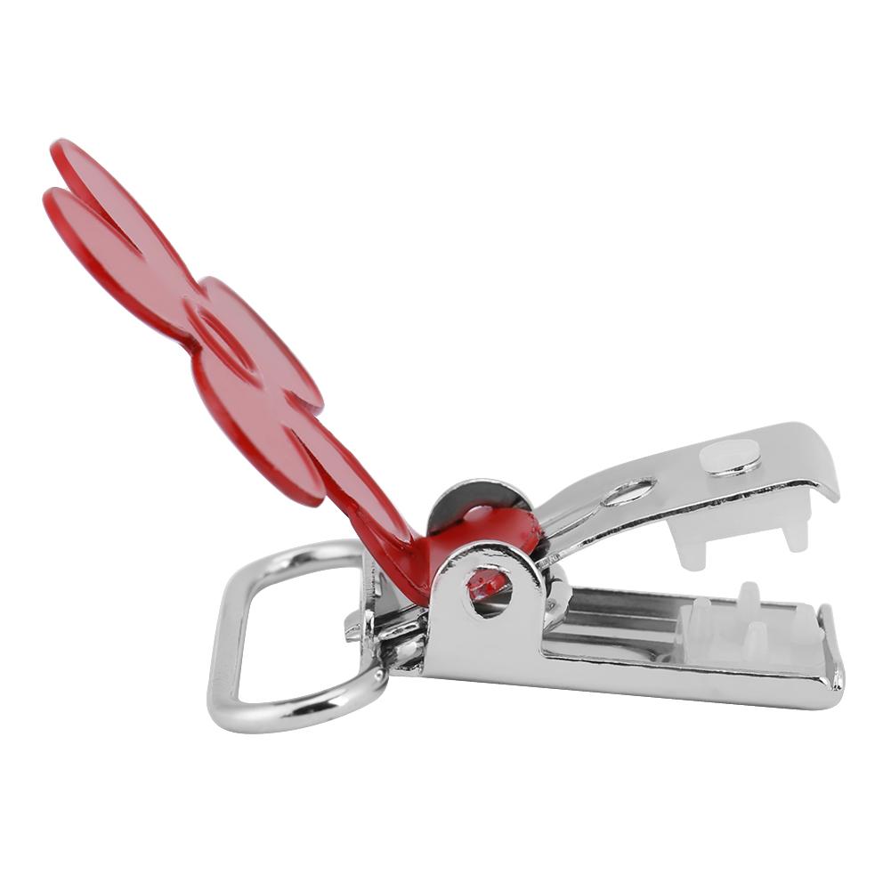 10Pcs Lot 25mm Mini Plum Shape Suspender Pacifier Braces Clip Holder