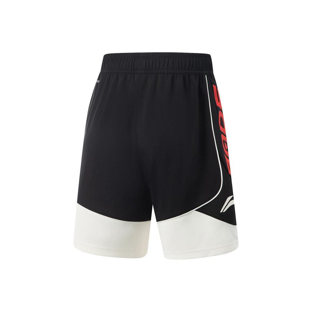 Li Ning Bad Five Fashion Versatile Casual Quick-Dry Cool Loose Basketball Game Shorts Men Shorts Black AAPV133-1