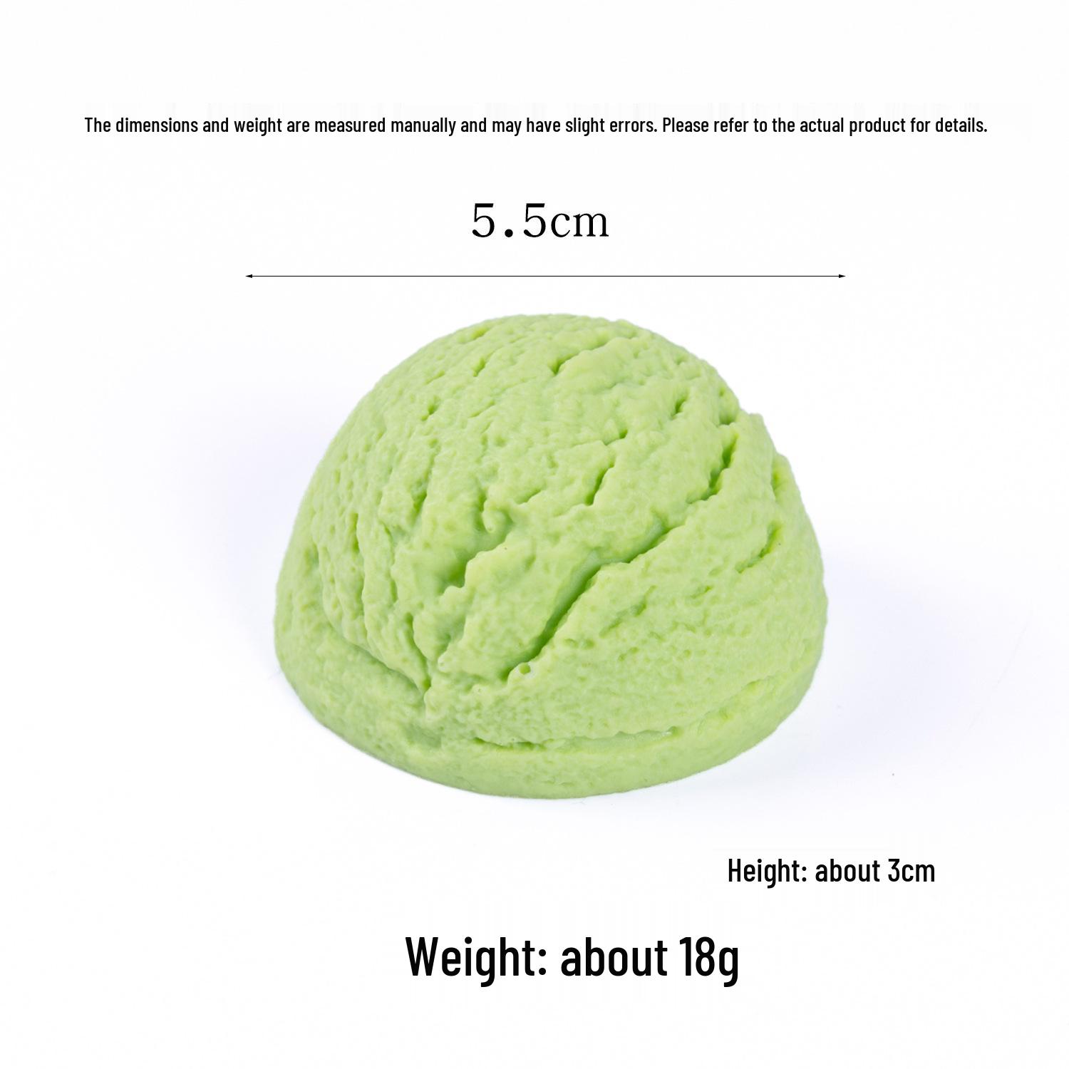 

PVC Macaron Color Ice Cream Ball Model - Food Toy Display Ornament