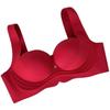 Red Original Seamless Underarm Support Soft Gathering Bra for Women