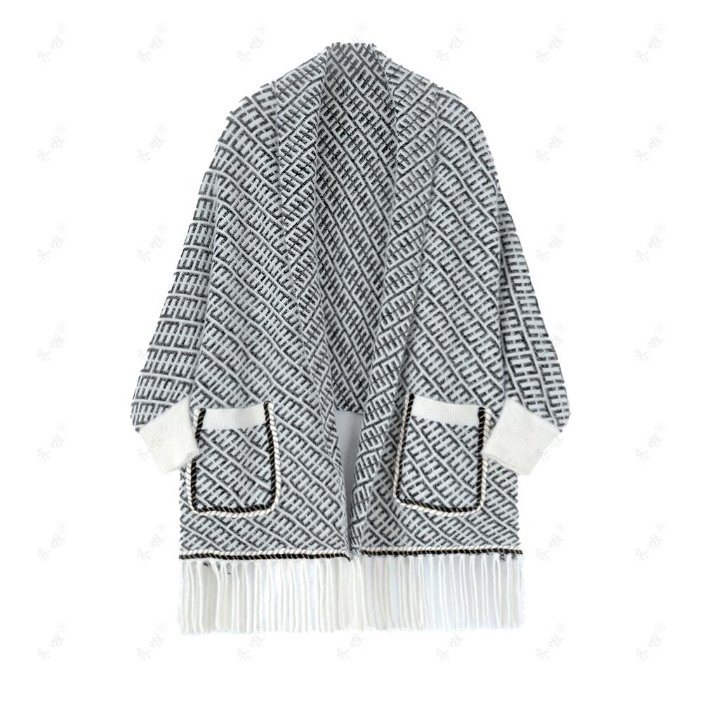 

Осенне-зимняя накидка из искусственной норки, термошаль с кондиционером, женский свадебный чеонгсам с внешним карманом, жаккардовый шарф двойного назначения с рукавами average size белый